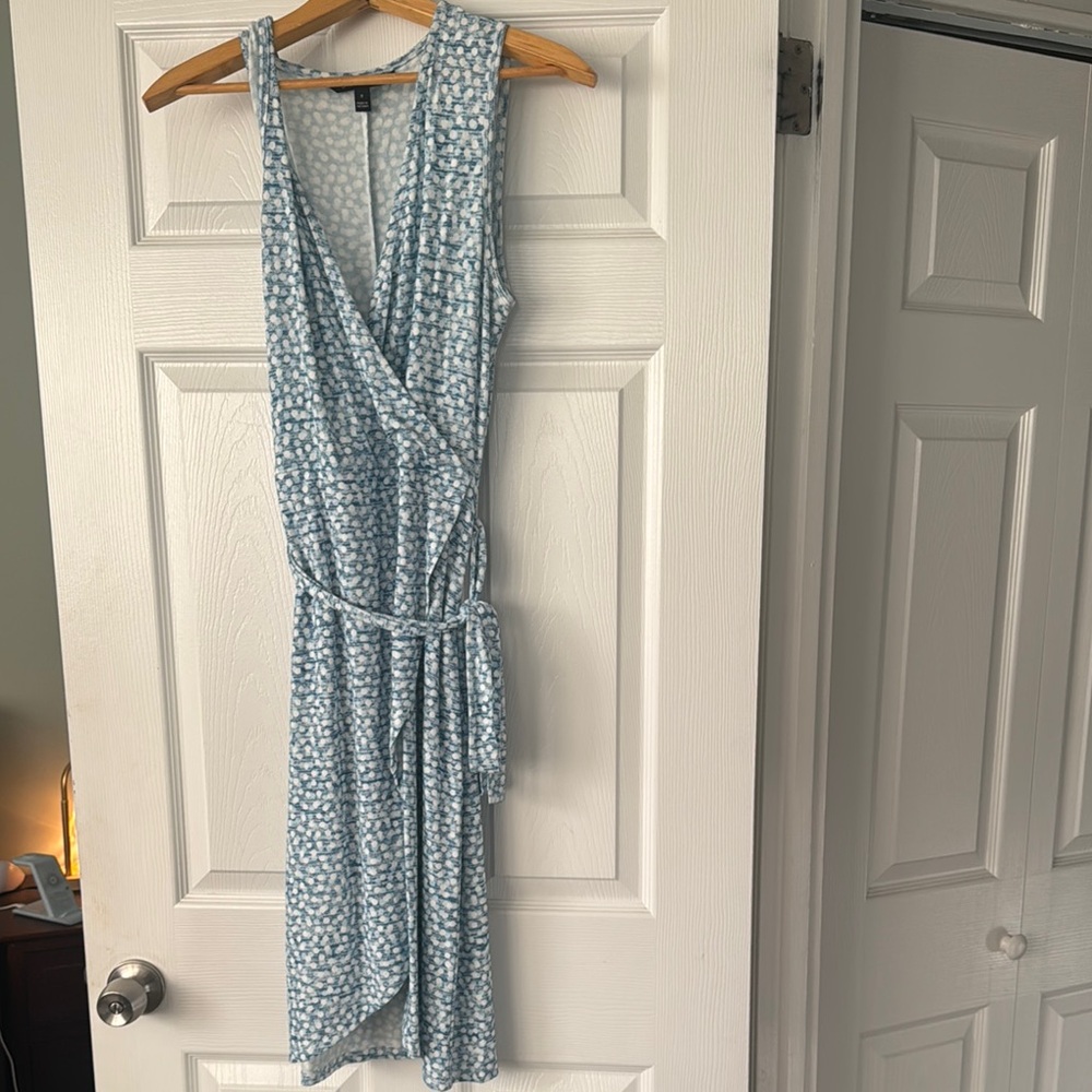 41 Hawthorn Blue Asymmetrical Sundress V-Neck